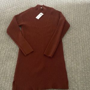 Brown ribbed Abercrombie dress